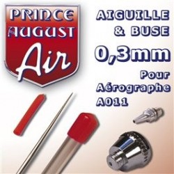 Buse + Aiguille 0,3 pour Aérographe A011